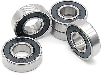 CAMCHJVVM 6001 Hybrid-Keramiklager 12 x 28 x 8 mm ABEC-7 (2 Stück) Fahrrad-Innenlager und Ersatzteile 6001RS Si3N4 Kugellager