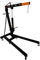 Motorkran, 2 Tonnen, 2000 kg, hydraulischer Pumpengriff, klappbare Beine, Hebebühne, Wagenheber, Standgriff, 6 robuste Räder, Werkstatt, Garage, 4 JIB-Positionen, schwarz pulverbeschichteter Stahl