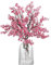 Flores 3 Unidades de 50 cm Flores Artificiales de Cerezo, Plantas Artificiales Decorativas, Decoracion para Hogar, Bodas, Fiestas, Oficinas, Balcones y Jardines (Rosa Intenso)