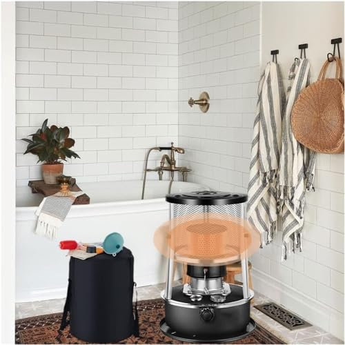 BomDog Poêle À Kérosène Pour L'Intérieur Et L'Extérieur, Chauffaau Pétrole Non Électrique, Brûleur de Poêle À Kérosène/B/33X33X46Cm