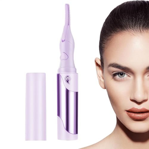 Heated Eyelash Curler, Battery Operated Lash Curler, Electric Eyelash Curler, Warm Eyelash Curler, Portable Lash Curler, Quick Lash Styling, Heated Beauty Tool for Long-Lasting Curled Lashes