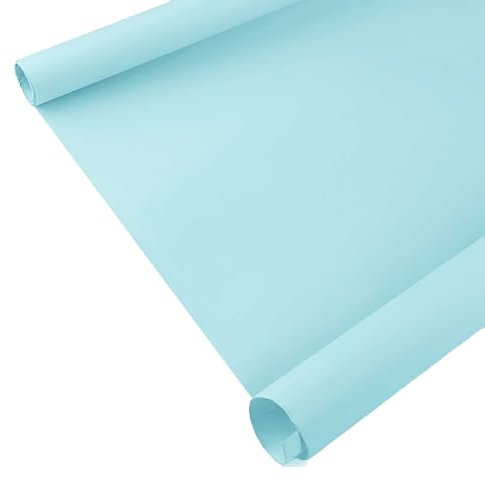 Geschenkpapier unifarben matt 1 Rolle 0,78 m x 2 m Dekopapier Verpackungspapier Geschenkverpackung, Farbe:babyblau