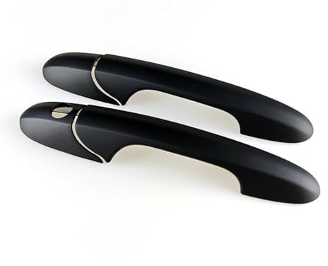 TNTVLMVUZ Exterior Door Handle Car for Fiat 500 595 695 ABS Material 2 Pieces Car Exterior Click On Pull Door Handle Cover Trims Door Handles Cover Trim