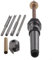 Allthingstore 8PCS Pen Turning Mandrel Set with 7mm Drill Bit, Wood Turning Pen Kits for Woodworking Lathe Accessories