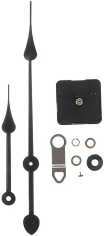 SHINEOFI DIY Wall Clock Movement Mechanisms, Long Shaft Clock Mechanism Kit with Metal Hands Assembly Replacement for Living Room Use to DIY