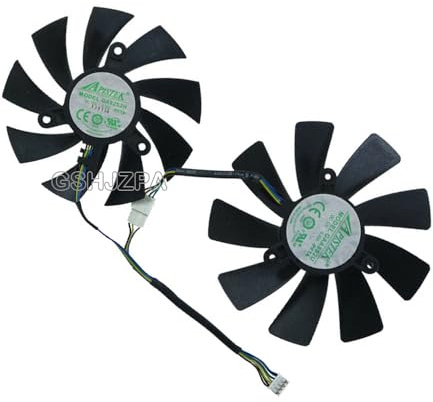 GSHJZPA GPU Kühlung Lüfter für ZOTAC GTX 1070TI 1080 1080TI RTX 2070 Mini GTX 1060 RTX 2080TI AMP P102 P104 Desktop GA92S2H 88mm GAA8S2U 100mm 12V 0.46A 0.45A 4Pin 2PCS