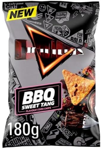 Sweet BBQ Tang Sharing Crisps 180g (Pack of 12) Crunch Into Happiness For All Occasions