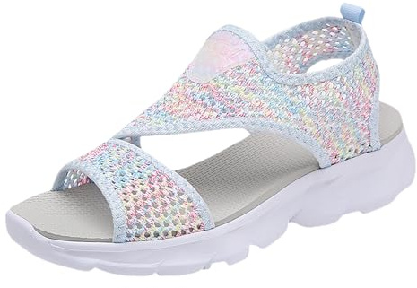 Kelandoom Sandales Orthopédiques Pour Femme Compensées Nu-Pied Confortable Plateforme Chaussures De Vacances Légères À Bride Arrière Lavables Été Bout Ouvert 38 Sandale (Rose,40.5)
