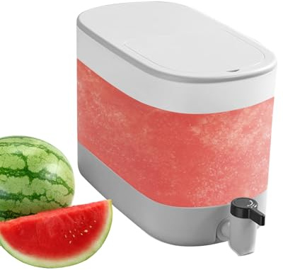 Fridge Beverage Dispenser, 4L Sealed Cold Kettle with Lid, Large Capacity Drink Container Bucket for Lemonade, Water Juice Pitcher for Refrigerator