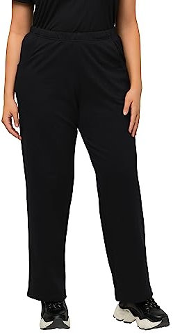 Ulla Popken Jogginghose, Pantalon De Sport Jegging Femme, Noir (Schwarz 10), 50/52 EU (Taille fabricant: 50/52)