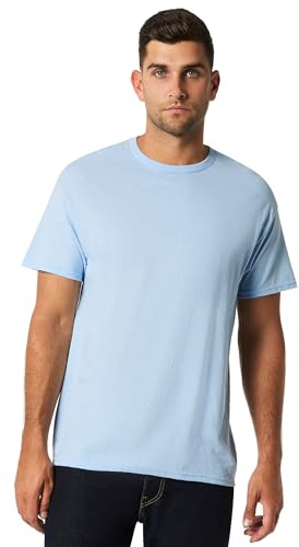 Gildan Mens Heavy Cotton Short Sleeve T-Shirt (S) (Light Blue)