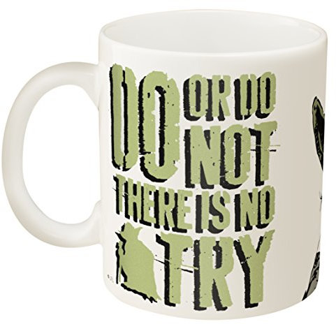 Zak Designs Classic Star Wars 11 oz. Ceramic Coffee Mug, Yoda
