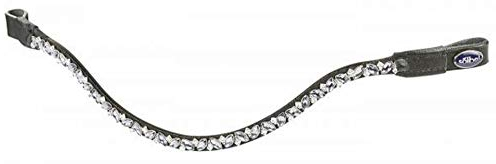 BUSSE solibel Stirnband OCEAN-DIAMOND, schwarz/Strass-ocean, Vollblut (42 cm)