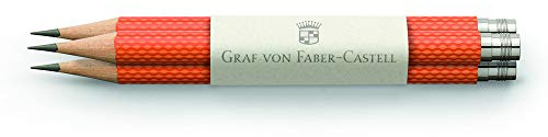 Graf von Faber-Castell 118661 Bleistift, 3er Set orange