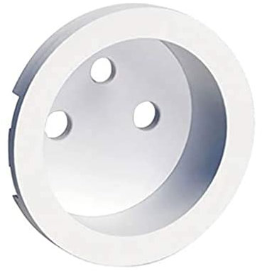 Schneider Electric - Odace Blanc, enjoliveur seul prise de courant 2P+T 16A - S520659