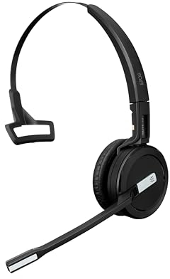 EPOS Impact SDW 5016, Einseitiges kabelloses DECT-Headset Triple-Konnektivität, Noise Cancelling-System, Optimiert für