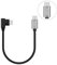GEEKRIA Micro USB Male to Male Charging OTG Cable, Compatible with dji Spark and Mavi, Wireless Behind-Neck in Ear Headphones, Kindle Fire PS4, Android Phone and Tablet DAC, Charge Cord (1FT Black)