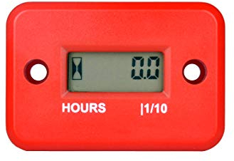 Compteur horaire inductif numérique RunLeader, Compteur horaire de maintenance pour tondeuse à gazon de bûches marin Moto marine à inverseur(HM006A-RE)