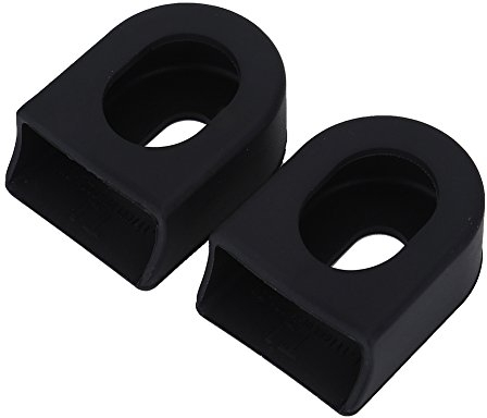Alomejor Bike Kurbelarmschutz 1 Paar Kurbelarmstiefel Fahrrad Kurbelarm Schutzhüllen für Mountainbike(Schwarz)
