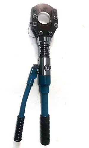 Futchoy Hydraulischer Kabelschneider Kabel Crimp Zange Hydraulische Kabelschere Kabelschneider Kupfer Trennschere 70kN, für CU Alu und Telefonkabel Trennschere 50 mm