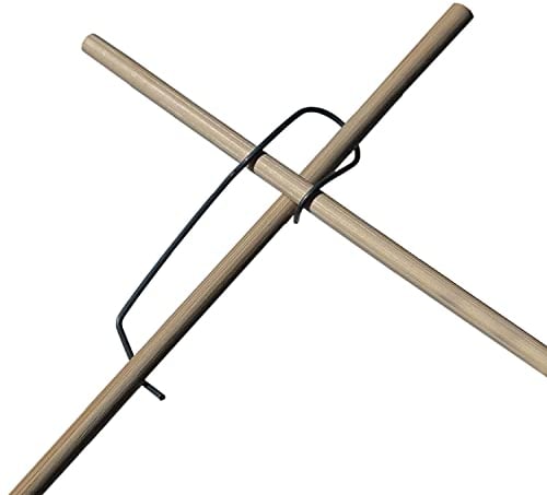 25 Tonkinklammern - Bambusklammern aus Edelstahl 306 für Bambus-, Tonkin-, Glasfaser-Stäbe mit Ø 8-16 mm für das Bauen individueller Rankgitter
