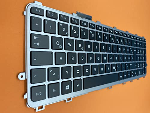 T-ProTek DEUTSCHE-Tastatur Keyboard mit Beleuchtung kompatibel für HP Envy 15-j122er (K0R77EA)