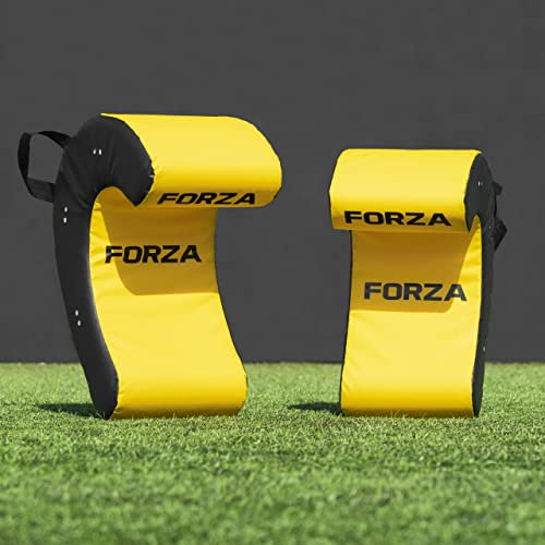 FORZA Rugby Ruck & Roll Pads - Junior (2kg) / Senior (5kg) Sizes | Rugby Training Equipment For Clearing/Ball Presentation/Counter Rucking | C-Shape Rugby Tackle Bags (Junior)