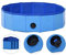 smallrun Piscina Plegable para Perros Gatos Bañera Portátil para Mascotas Plegable PVC Antideslizante y Resistente (80 * 20CM-Azul)