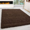 Miovani Hochflor Teppich 60x110 cm Braun - Besonders weicher Shaggy Teppich in vielen Farben & Größen für Dein gemütliches Zuhause - Teppich Wohnzimmer & Schlafzimmer