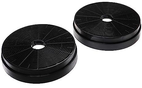 vhbw 2x filtro a carboni attivi compatibile con Klarstein Mirage 90, Royal Flush Eco 90, Structura cappe aspiranti - 17,5 cm