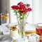 Vases en Cristal Transparent pour centres de Table, Vase Moderne en Verre pour décoration, Vase à Fleurs en Spirale pour fête, Mariage, Anniversaire