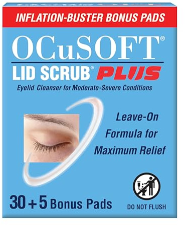 OCuSOFT Lid Scrub Plus 35 Count Inflation Buster with 5 Extra Pads