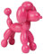 Guichifun Ballon Hund Dekor Skulpturen Wohnkultur – Niedliche Harz Rosa Pudel Hund Figuren für Regal Bücherregal TV-Ständer Moderne Dekoration Schlafzimmer Büro Dekorationen Geschenk für Tierliebhaber