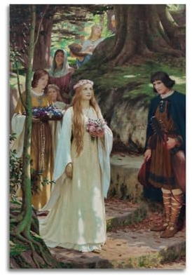 My Fair Lady (1914) Poster von Edmund Blair Leighton auf Leinwand, Wandkunst, Bild, Drucke zum Aufhängen, Foto, Geschenkidee, Dekoration, Zuhause, Kunstwerke, 30 x 45 cm