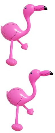 PRETYZOOM 2pièces Flamant Rose Gonflable Pvc Jouet De Piscine Pour Plage Et Baignade Amusement Pour Adultes Accessoire De Fête