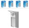 ARNOMED 4 Distributeur gel hydroalcoolique en aluminium, distributeur savon automatique 1000ml, Levier court - fixation/montage mural, Soap Dispenser, distributeur de savon automatique