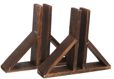 Happyyami 2 Pièces Base De Clôture En Bois Massif Support De Séparation Épaissi Support De Panneau De Pièce Base De Clôture De Confidentialité Porte Décran Clôtures Petite Clôture Extérieur