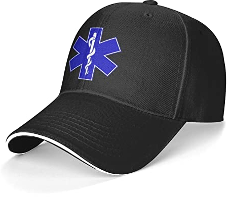 Baseball Cap EMS-Zeichen EMT-Notfallmediziner Golf Caps Verstellbare Baseballmütze Klassisch Baseballkappe Für Reisen Außenbereich Running