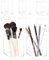 AZKEEGREY 8 Stück Acryl Stifthalter, Klar Bleistifthalter Schreibtisch, Acryl Stiftebecher, Make-up Pinselhalter Pencil Cup, Organizer Stiftehalter für Büro Schule (10x6.5x6.5 cm)