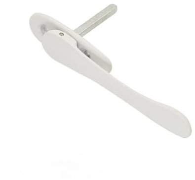 AQXYWUIO Finestra con zanzariera a Maglie diamantate Maniglia Invisibile Finestra Piatta Porta Scorrevole Pieghevole Maniglia Nascosta con Serratura Bassa a Forma di Spada (Color : White)