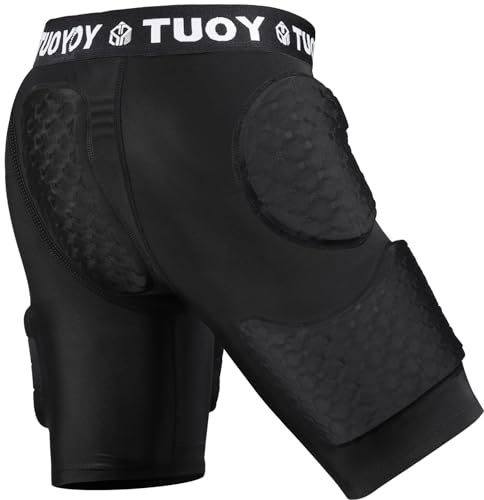 TIAXU TIAXU Men's Football Girdles Padded with Pads Hip Thigh Tailbone Protector Youth Adult Athletic Protective for Rugby Baseball Skate Ski Hockey Cycling