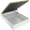 mattfy - Letto a soppalco super rinforzato grande capacità con coperchio traspirante, angoli arrotondati, 135 x 200, bianco
