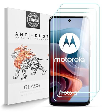Zidwzidwei Protector de Pantalla para Motorola Moto G34 5G [3-Pack], 9H Dureza Vidrio Templado, 2.5D Alta Definicion Alta Sensibilidad, Antiarañazos Protector de Pantalla