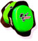 PRORACER Genouilleres de Protection Sliders de Course pour Piste avec Logo MotoGP (Vert)