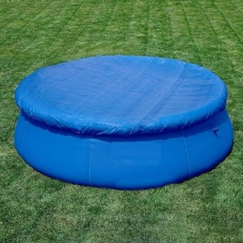 EpheyFIF Bâche de piscine ronde de 1,8/2,4/3,4/3,7/3,7 m, housse de piscine hors sol imperméable et anti-poussière pour piscine familiale gonflable ronde (3,7 m)