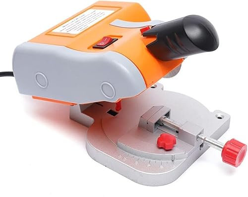 ACROSSPART Mini Table Saw Electric Miniature Desktop 45 Degree Cutting Machine 220V 7800r/min Wood Cutter Machine Table Metal Cutting Machine for Cutting Metal Wood