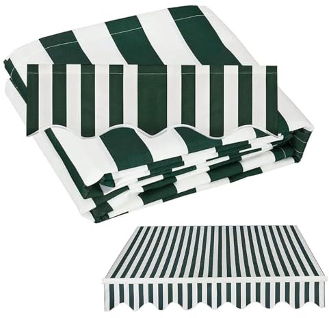 HJXGQJM Tissu De Rechange pour Store De Balcon，Toile De Store De Qualité Supérieur，Manuel Rétractable pour Terrasse Marquise Soleil De Balcon Auvent Téléscopique(3.6x3m(12x10ft))