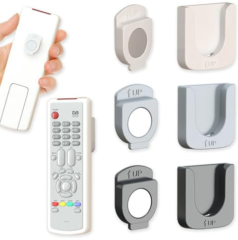 SULIUDAJI 3 Pezzi Supporto Magnetico per Telecomando, Porta Telecomandi da Parete, Porta Telecomandi Magnete Forte, Porta Telecomando da Muro Per TV Telecomando Presa di Ricarica