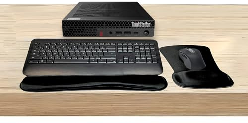 Lenovo ThinkStation P3 Tiny i7, 32GB RAM, 1TB SSD, T1000 8GB DDR6 Graphics, NVMe Controller, Mini PC Bundled with MK650 Wireless Keyboard & Mouse, Gel Mouse & Wrist Pad