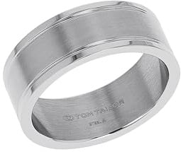 TOM TAILOR - Herren Ring Edelstahl - Silberfarben